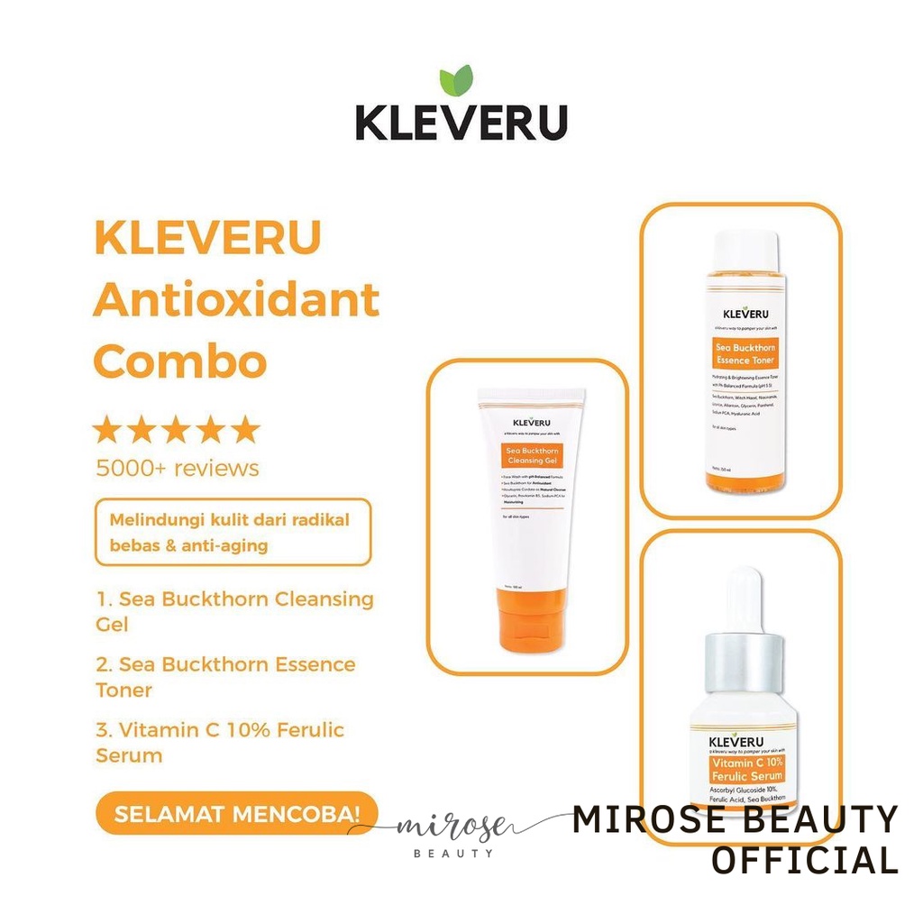 Kleveru Sea Buckthorn Cleansing Gel 100ml