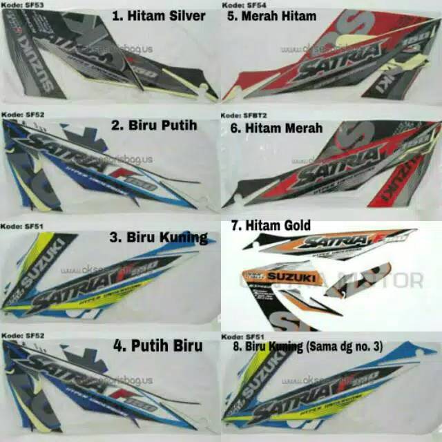 Stricker Striping Ori / Standar Satria Fu 2015-2016