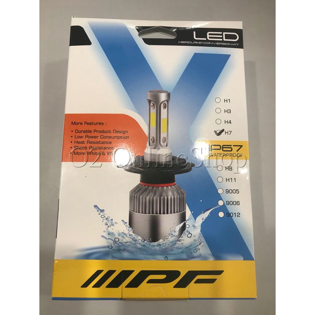 Lampu led IPF H1 H7 H11 HB3 HB4 Headlamp LED Waterproof IPF 6000k BRIGHT White 36w