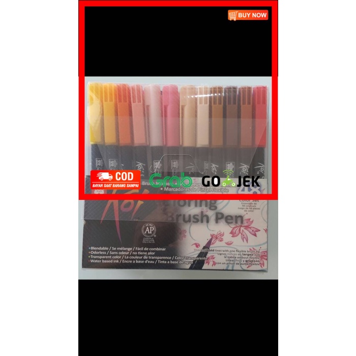 

(BISA COD) Sakura Koi Brush Pen Set 48 Warna