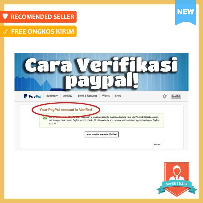 Cara Verifikasi Paypal Verifikasi Paypal Tanpa Kartu Kredit Vcc Shopee Indonesia