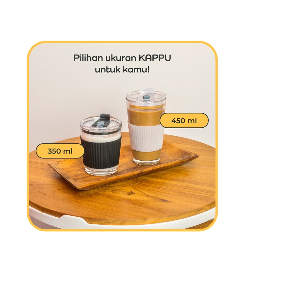 【IKONE】KAPPU Botol Minum Water Bottle Cup Takeaway Cup Cangkir Kopi Coffee Aesthetic Estetik bottle Tumblr Coffee Bottle Gelas Botol Bawa Bekal Mug Jug Cup Take away Starbucks Cup