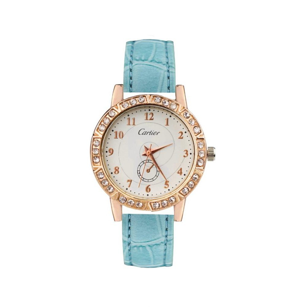 PA JAM TANGAN WANITA ANALOG CHRONO KULIT CASUAL DIAMOND IMPORT MURAH HARGA GROSIR COUPLE PRIA CT004