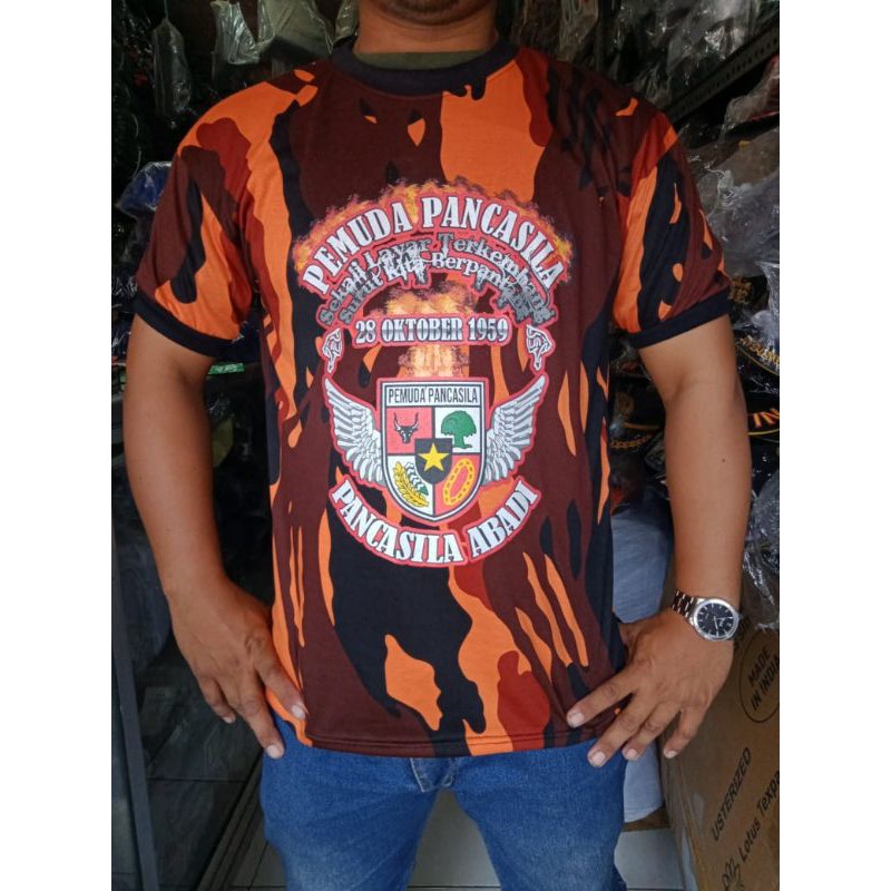 Kaos loreng pemuda pancasila want Army