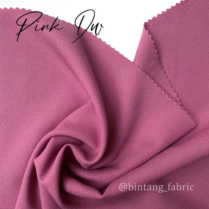 Bahan Kain Princess Stretch Lady Zara 1 meter-Pink Dw