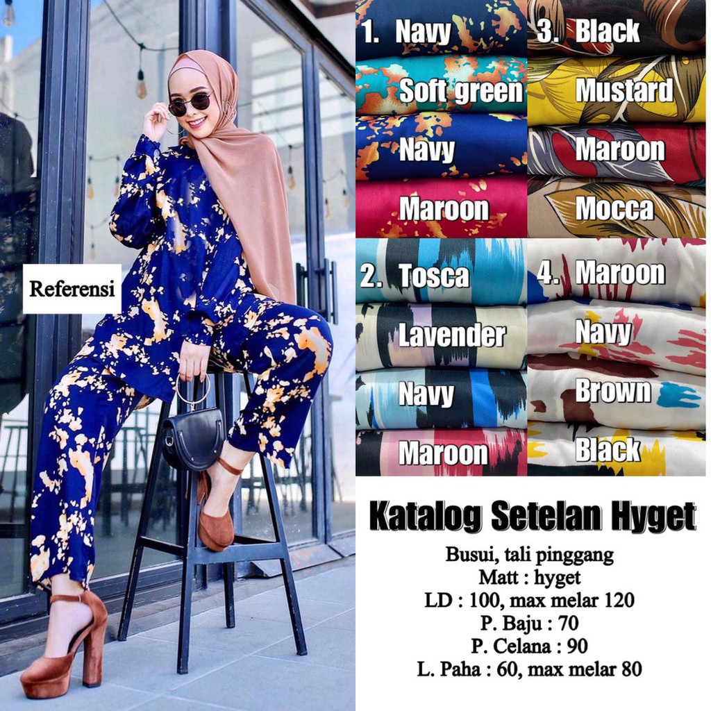 Setelan Hyget Termurah / piyama / One Set Hyget AC - ONE SET MURAH - GROSIR MURAH KUDUS