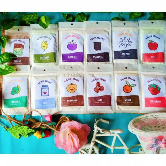 MASKER WAJAH ORGANIK 15 GRAM / MASKER ORGANIC  FACE MASK / MASKER BUBUK / MASKER WAJAH