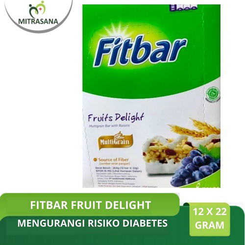 

Fitbar Fruits Rasa Kismis Rasberry 12 X 22 Gram