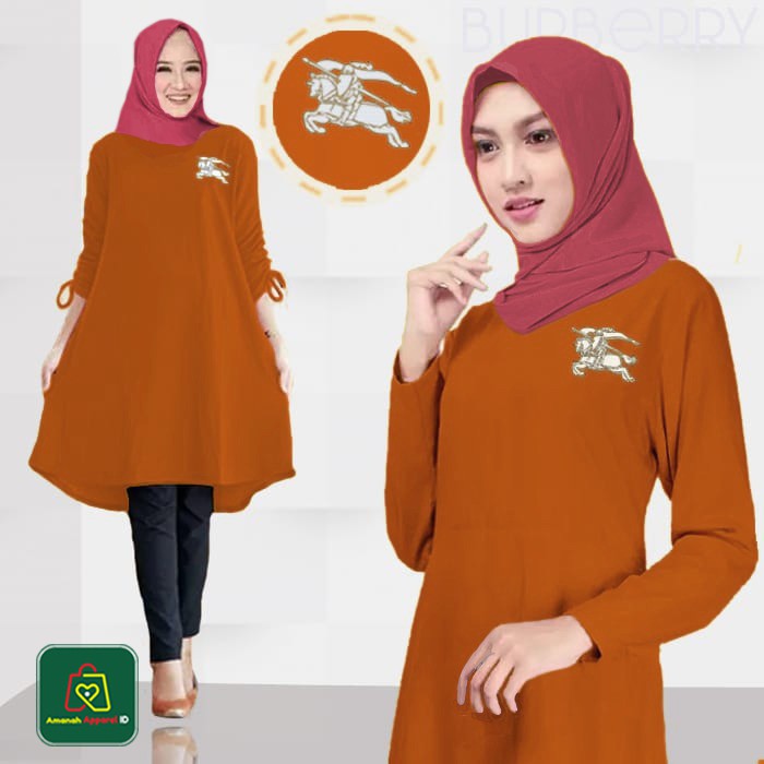 Baju Atasan Wanita Muslim TUNIK MYB3RRY Babyterry Size XL - XXXL / 09040-09046