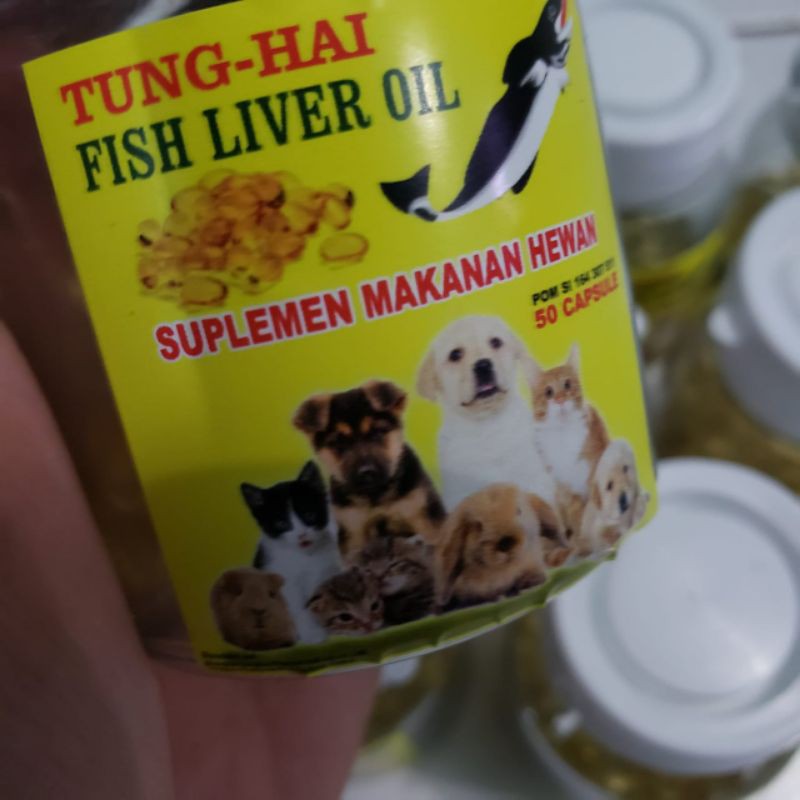 Minyak Ikan Tung Hai Fish Liver Oil | Suplemen Omega 3 untuk kucing ,anjing ,hamster dll