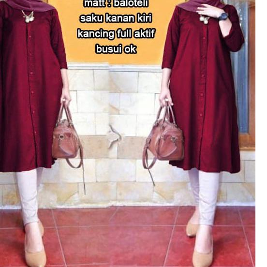 ➣ BOOM - TUNIK CANTIKA JUMBO, L, XL, XXL , 3XL / BAJU MUSLIM WANITA JUMBO/ TUNIK JUMBO / TUNIK TERBA