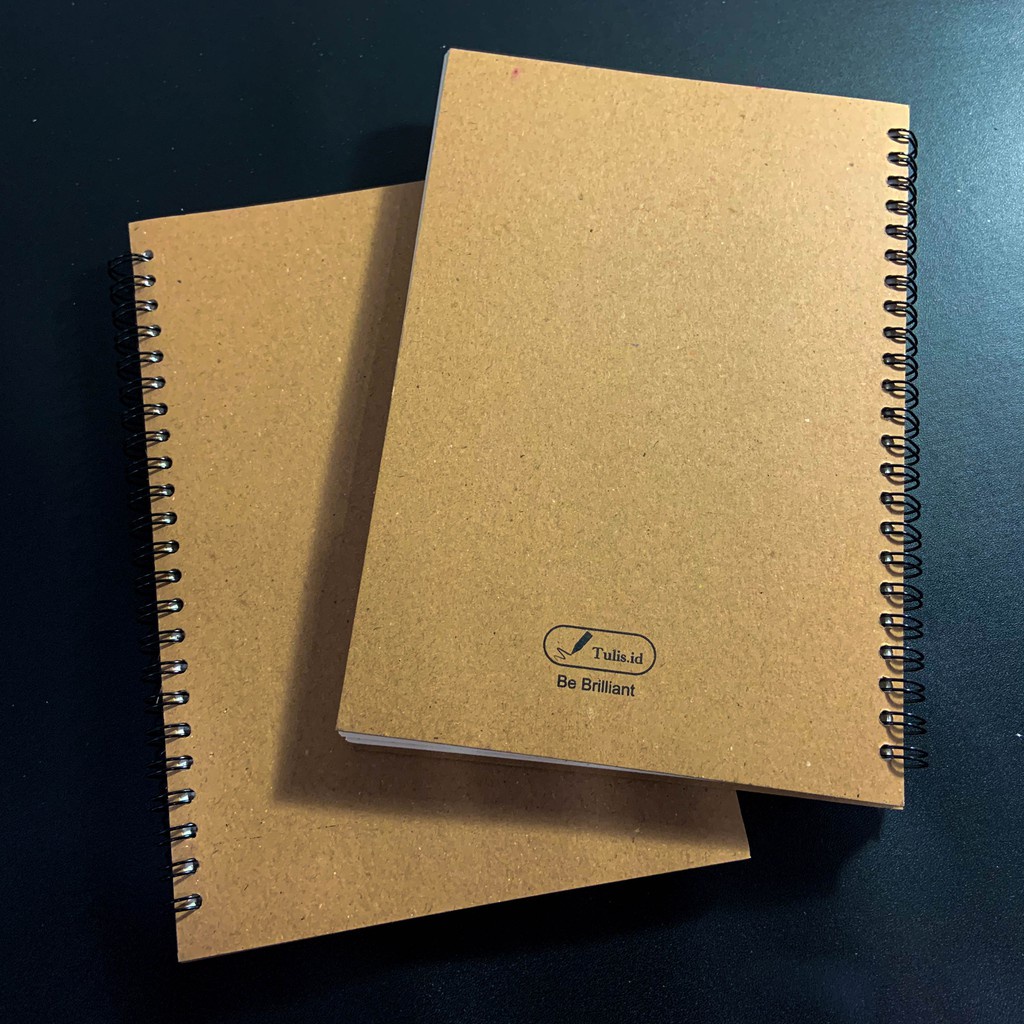 

Basic BookPaper Kraft Spiral Notebook A5 90 GSM Blank Grid Dotted Ruled Buku Catatan Murah [INSHOP]