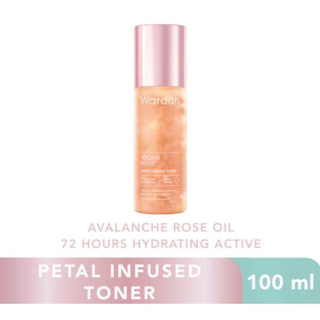 Wardah Hydra Rose Petal Infused Toner 100ML ☘️Yuri Kosmetik☘️