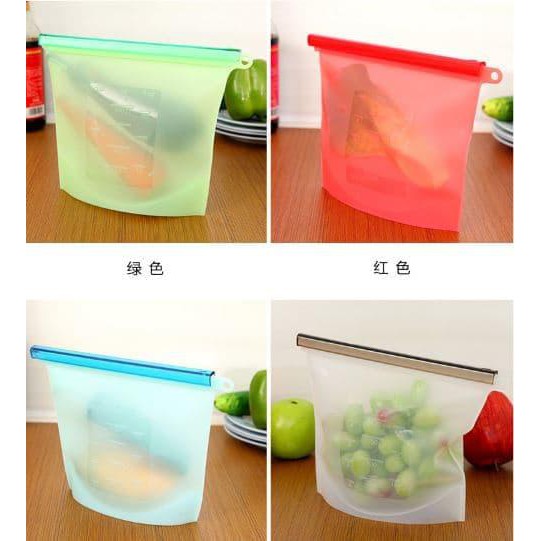 Silicone Fresh keeping Sealing BagPouch Makanan Silikon