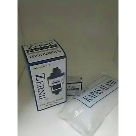 1 Paket Filter Air Zernii, Plus 1 Refill Karbon Dan 1 Refill Kapas
