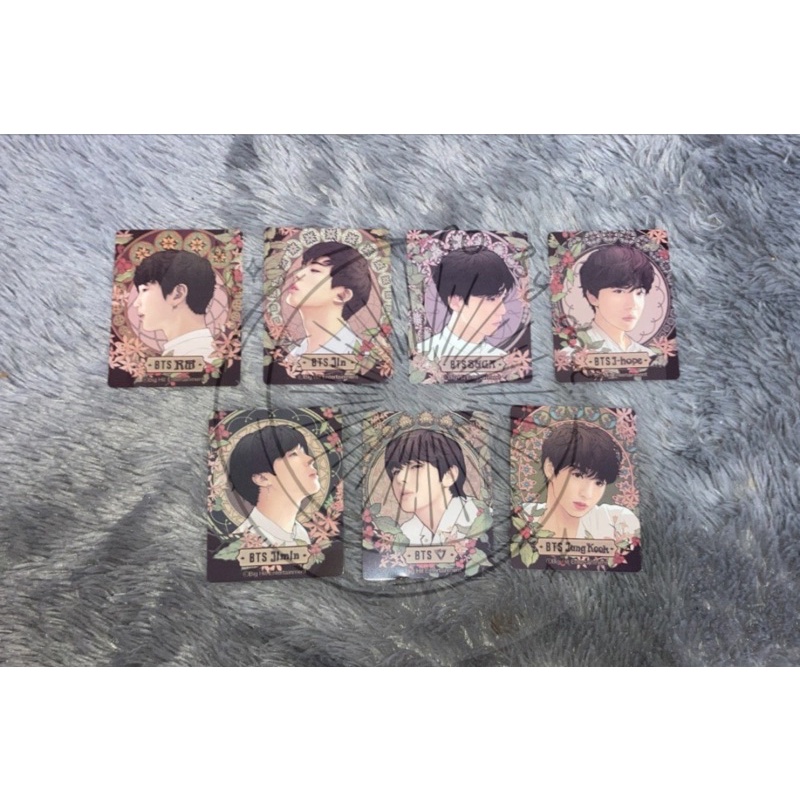 BTS X BABINSKI COLD BREW STICKER PHOTOCARD PC COFFEE COLLAB OFFICIAL
