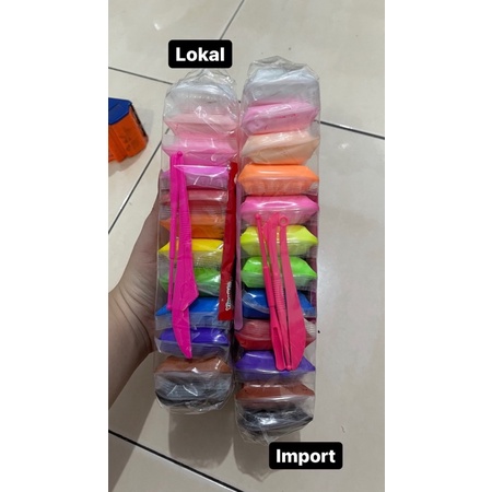 Polymer Clay Import 1 Pack Isi 12 Warna Polymer Clay Super Light Clay Soft Clay Plastisin Playdough Rp11 000