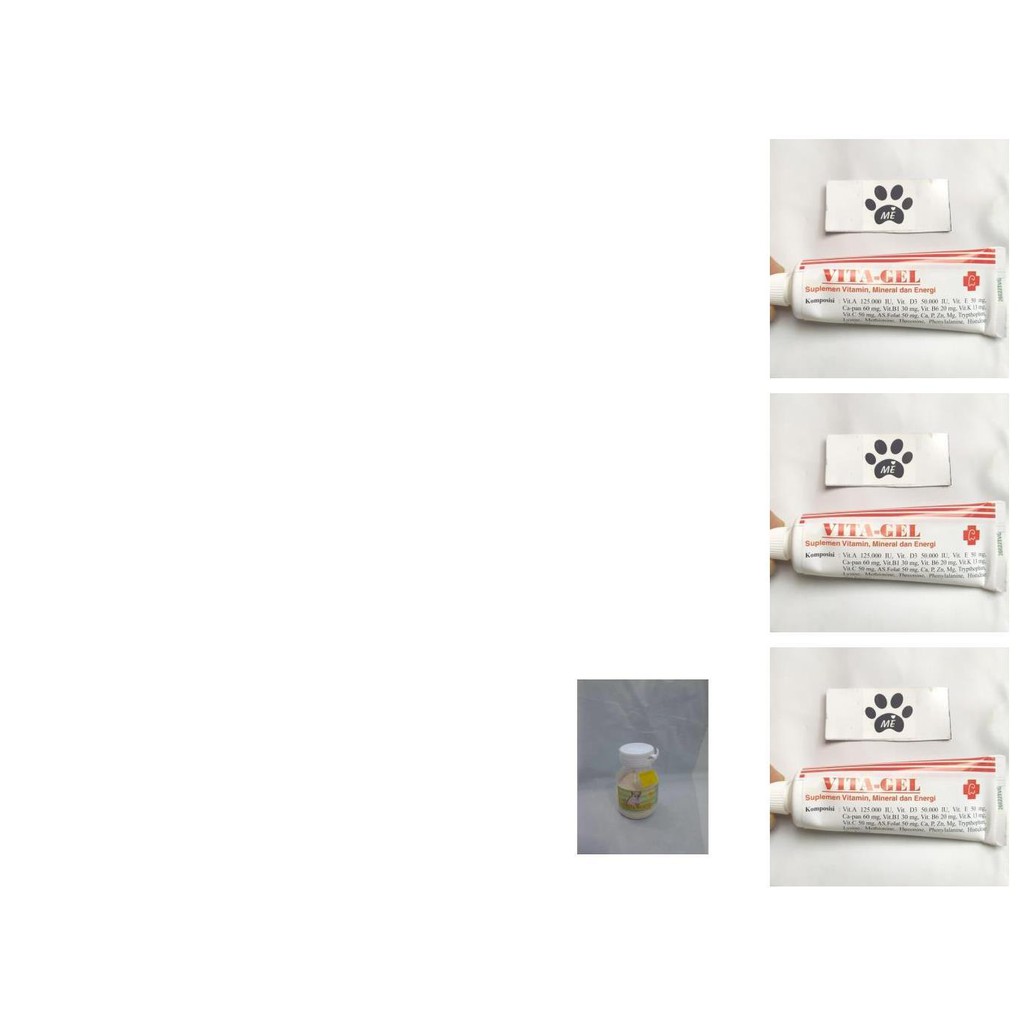 vitamin anjing kucing vitagel 50 gr