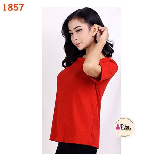 Blouse merah murah / blouse hitam polos murah / blouse cewek lucu / blouse kantor wanita murah /1857