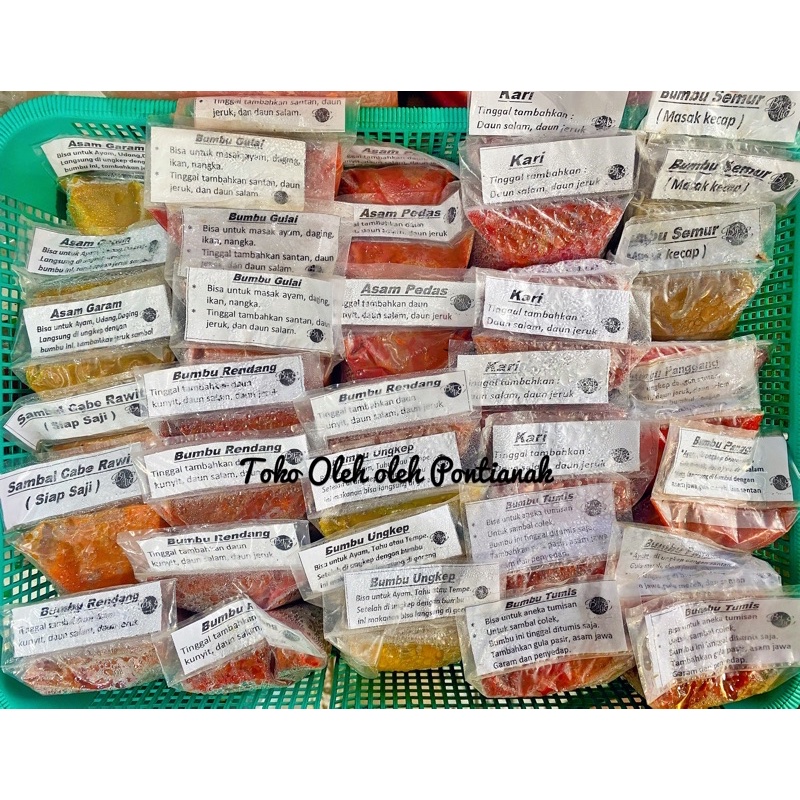 

Bumbu Lengkap Siap pakai/ Bumbu Masak instan Homemade 100gr