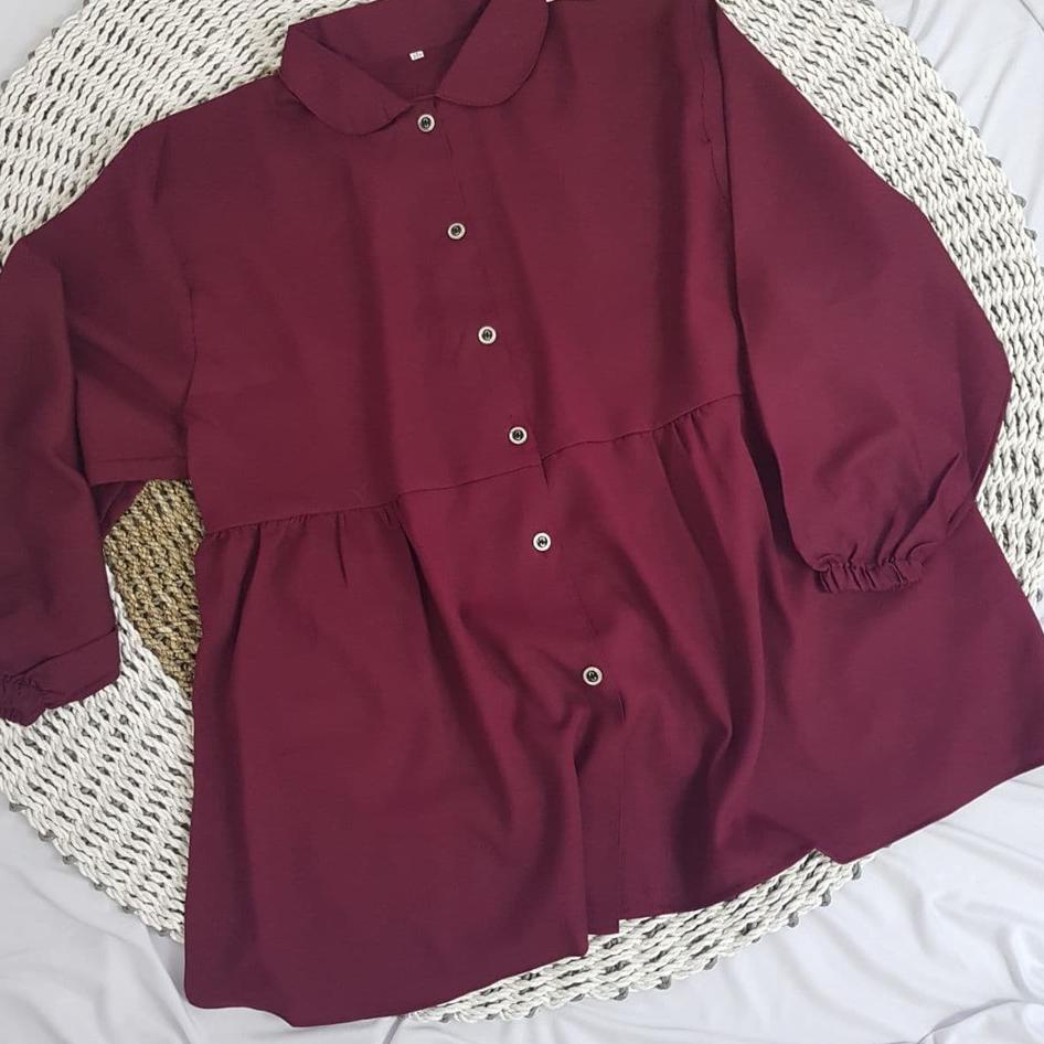 51 PAKAIAN BLOUSE / BLUS LD150 MUSLIM WANITA ATASAN JUMBO BIG SIZE OVERSIZE KEKINIAN MURAH COD ID51