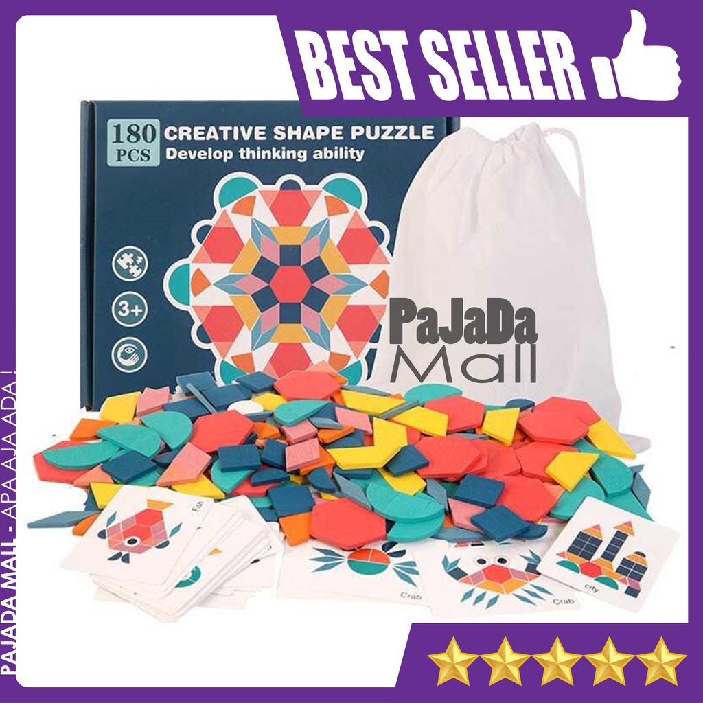 Mainan Anak Jigsaw Puzzle 3D 180PCS