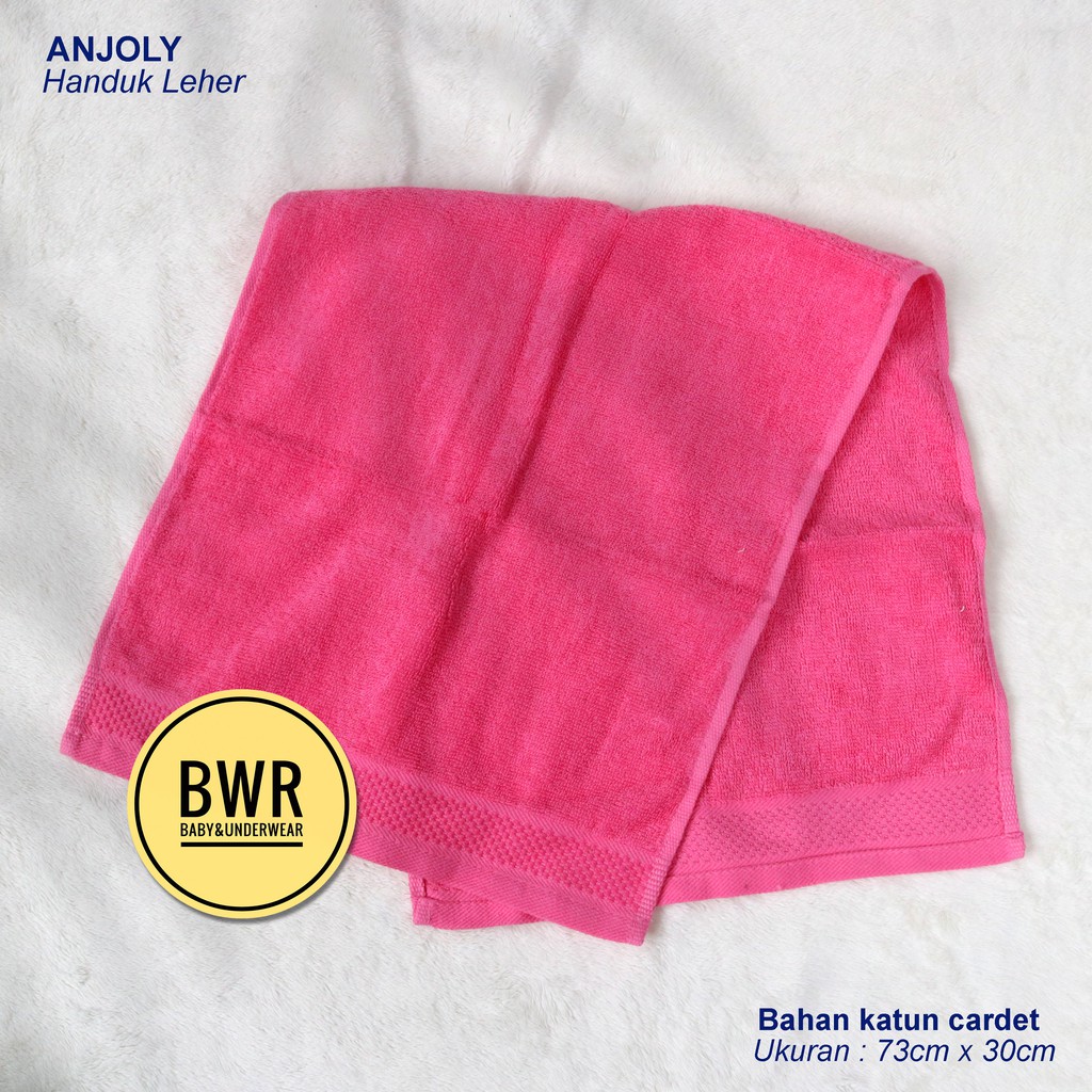 Handuk Leher ANJOLY 70x30 | Handuk Sport Olahraga / Bisa Pilih Warna - Bwr