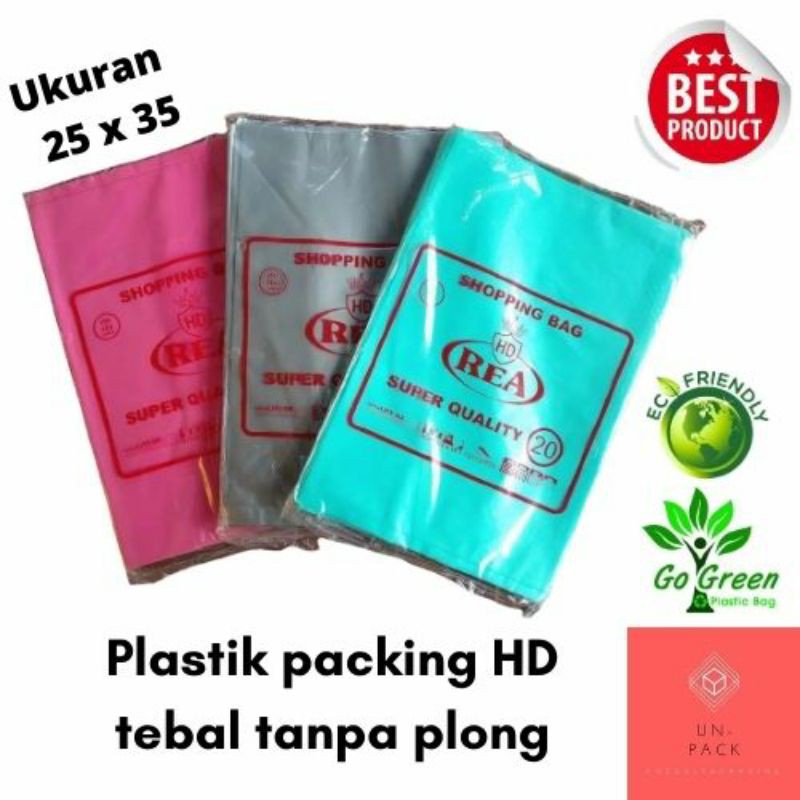 <25 x 35> KANTONG PLASTIK PACKING REA / PLASTIK ONLINE SHOP TEBAL REA HD