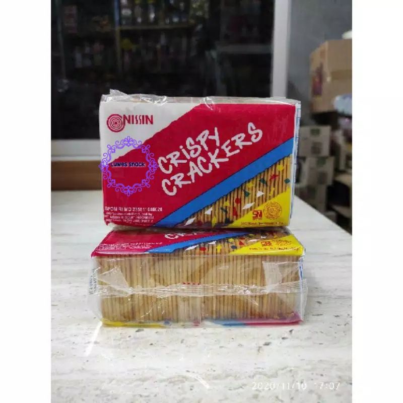 

Nissin- crispy crackers-makanan jadul-makanan tempo dulu-snack jadul-crackers jadul-crackers enak