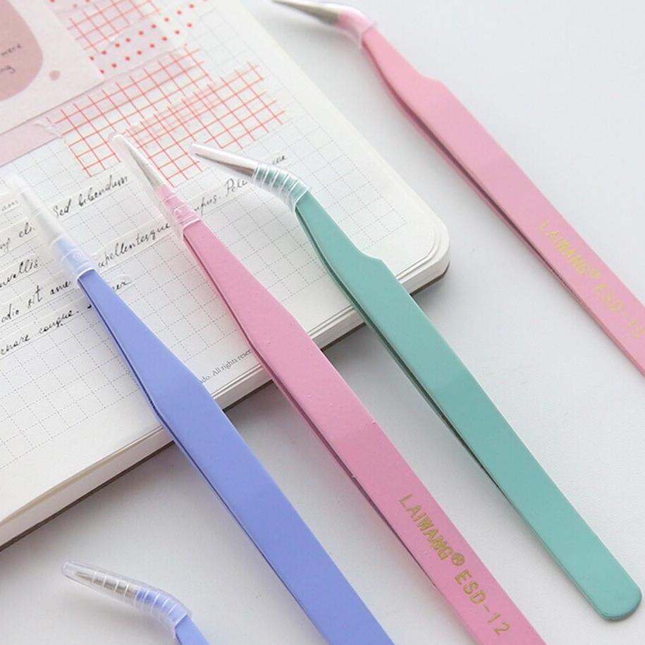 

2.2 F⚡ASH SALE Tweezer Pinset Penjepit Stiker Journal Scrapbook Macaroon Sticker Jepitan Jepit Tools Aesthetic murah