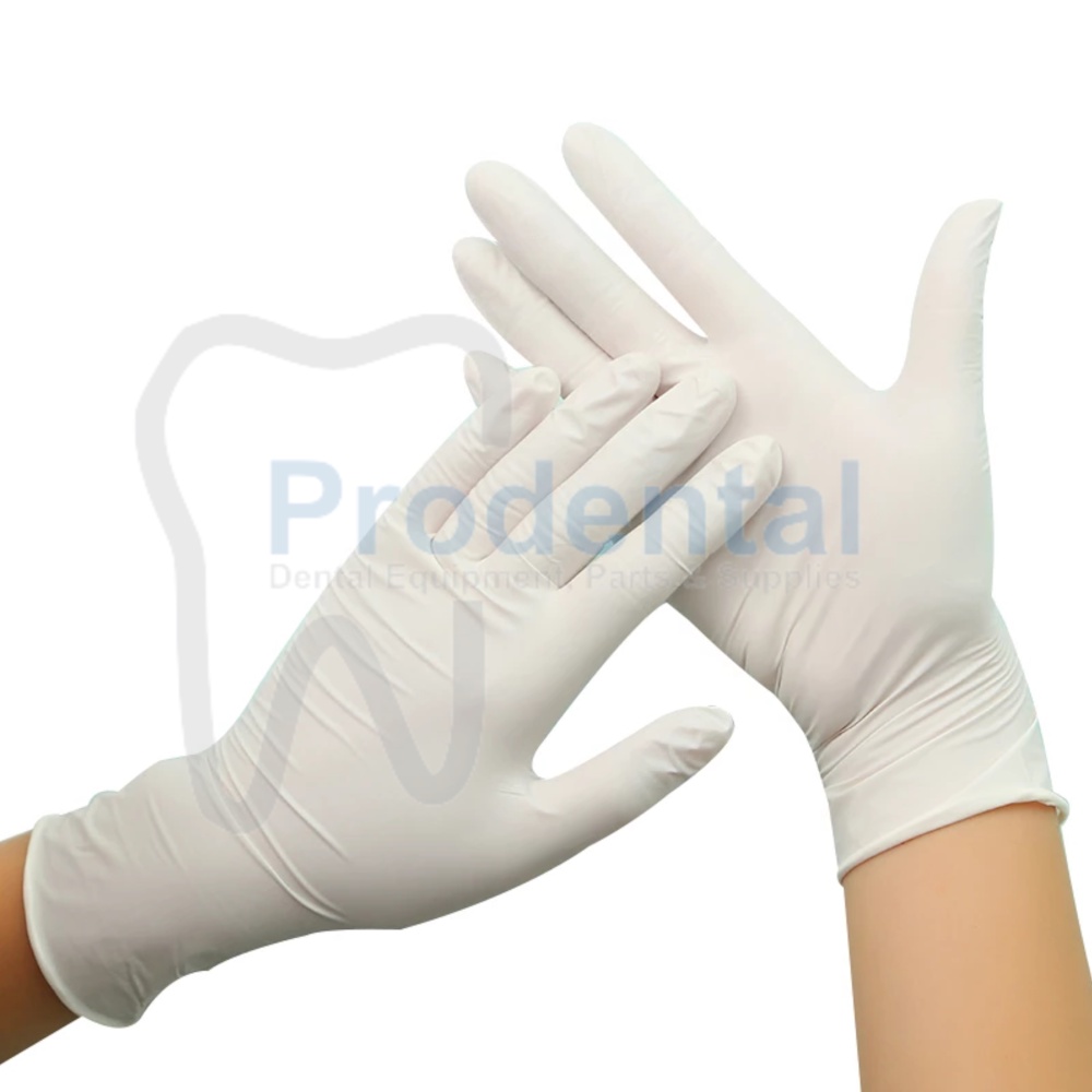 APD Safe Glove Gloves Sarung Tangan Medis Nitrile Non Powder - Pelindung Virus (White)