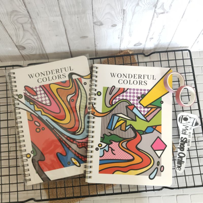 

Buku Diary / Notebook Spiral Wonderful Colors Abstract
