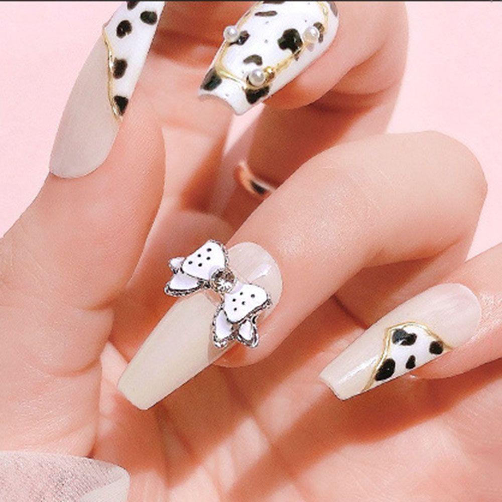 AUGUSTINA Agustina Ikatan Simpul Dekorasi Kuku Fashion Manicure Aksesoris Indah DIY Nail Art Ornamen