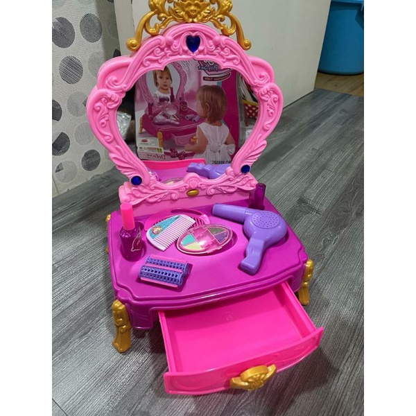 (PRELOVED) mainan make up set / make up dresser play set