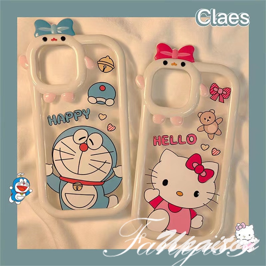 OPPO A78 A17 A77 A77s A57 A76 A16 A16s A15 A15s A74 A54 A95 A94 A3s A5s  A53 A33 A32 A5 A9 2020 A31  Reno 7Z 6 5F 5 5K A12e A92 A93 A16k Soft Case Motif Kartun Doraemon Untuk