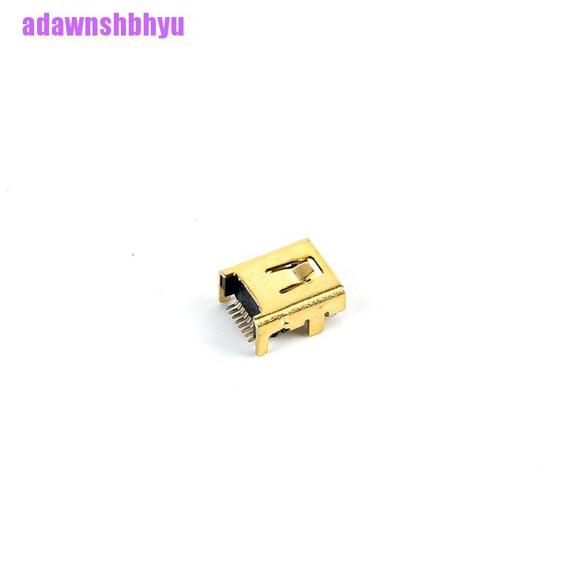10 / 100pcs Soket jack female mini usb 8 pin Untuk pcb smt