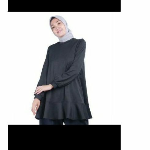 Zoya zeva tunic tunik baju atasan wanita perempuan muslim navy size L