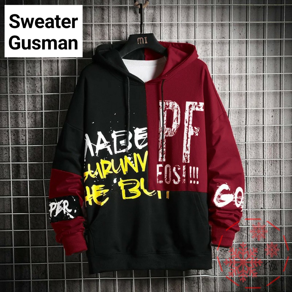 INDOBEST SWEATER GUSMAN / HOODIE LENGAN PANJANG