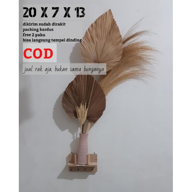 rak bunga dinding / rak bunga tempel dinding / rak kunci