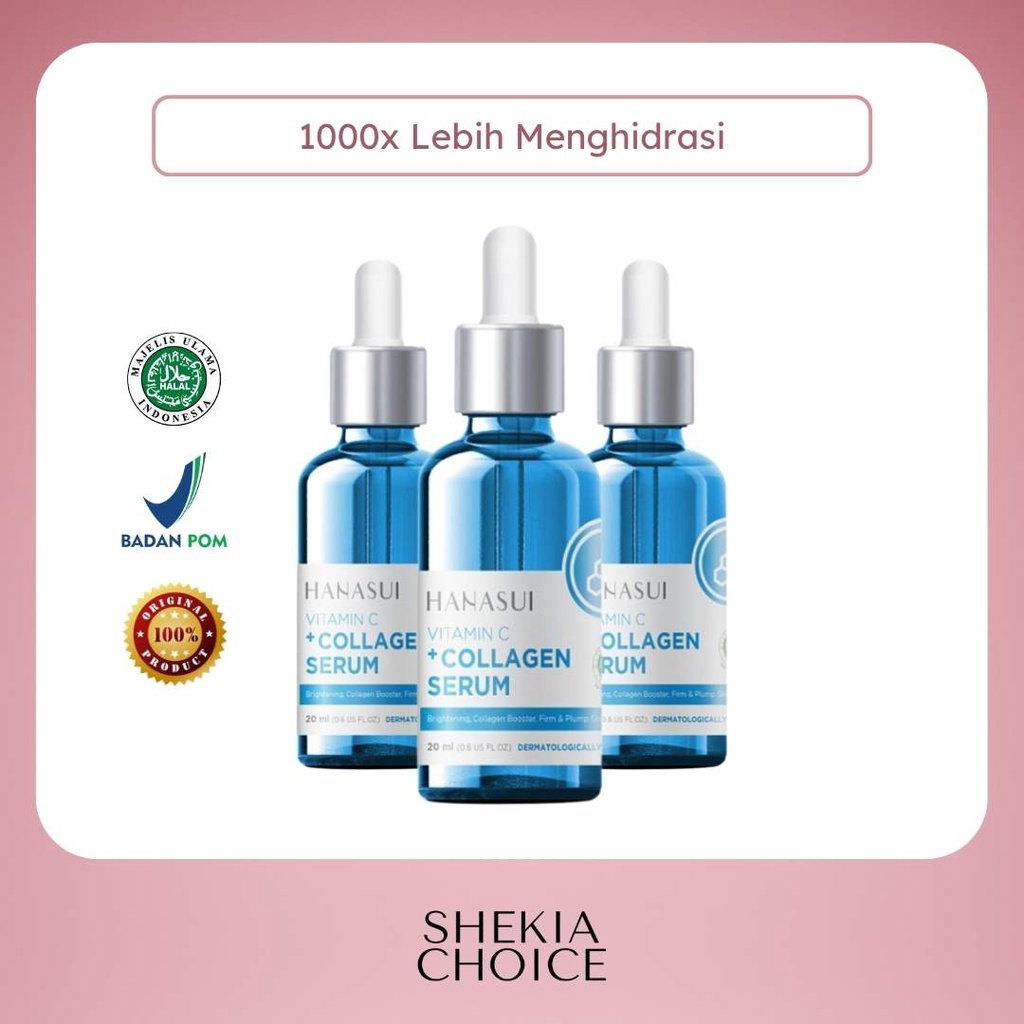 Jual HANASUI Vitamin C + Collagen Serum New Look & Improved Formula ...