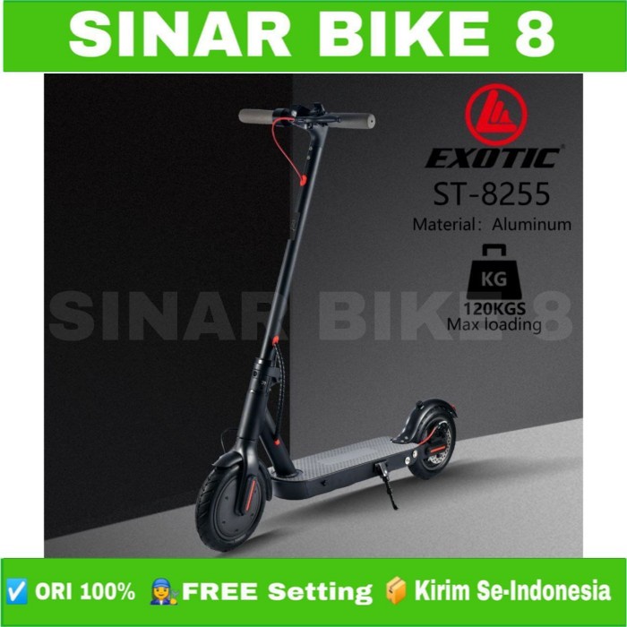 Skuter Listrik EXOTIC ST 8255 Scooter Electric Lipat Dewasa Anak.