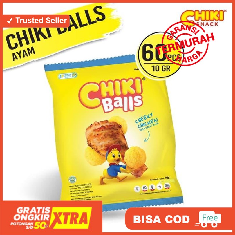 

Chiki Ball Ayam 10 Gr - 60 Pcs TERBAIK