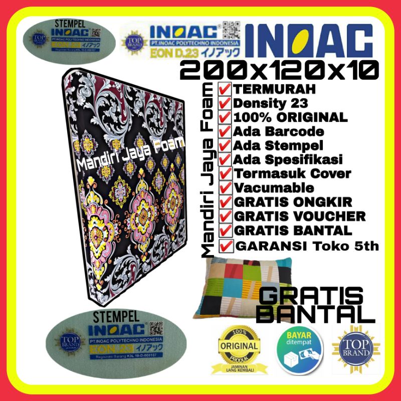 120x200x10 kasur busa INOAC EON Density 23 Berstempel inoac asli
