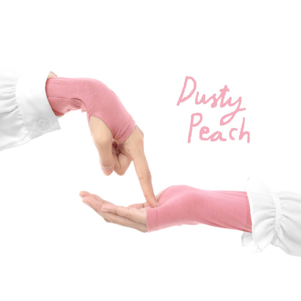 Handsock Jempol Merek Afra Hasna Dusty Peach - Bahan Kaos Rayon HQ