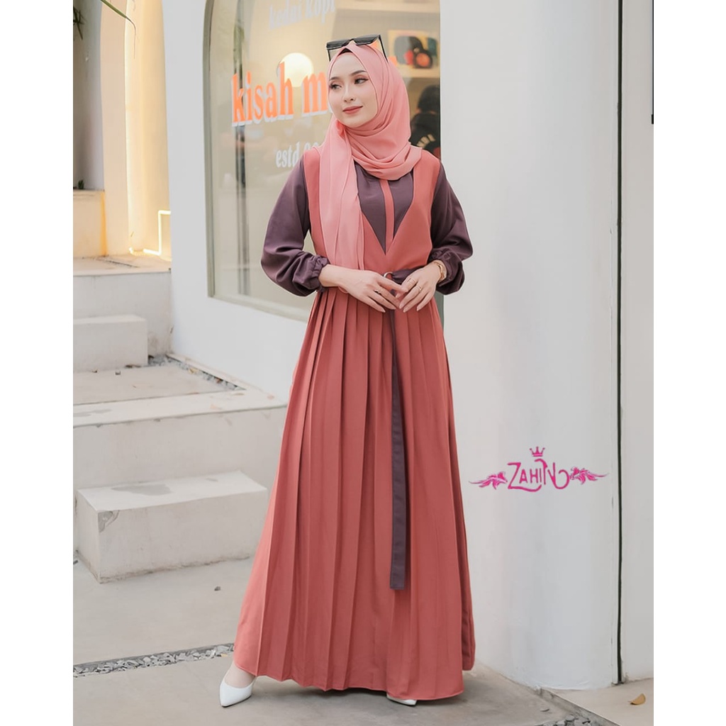 LAURA DRESS GAMIS ORIGINAL ZAHIN-TERACOTTA