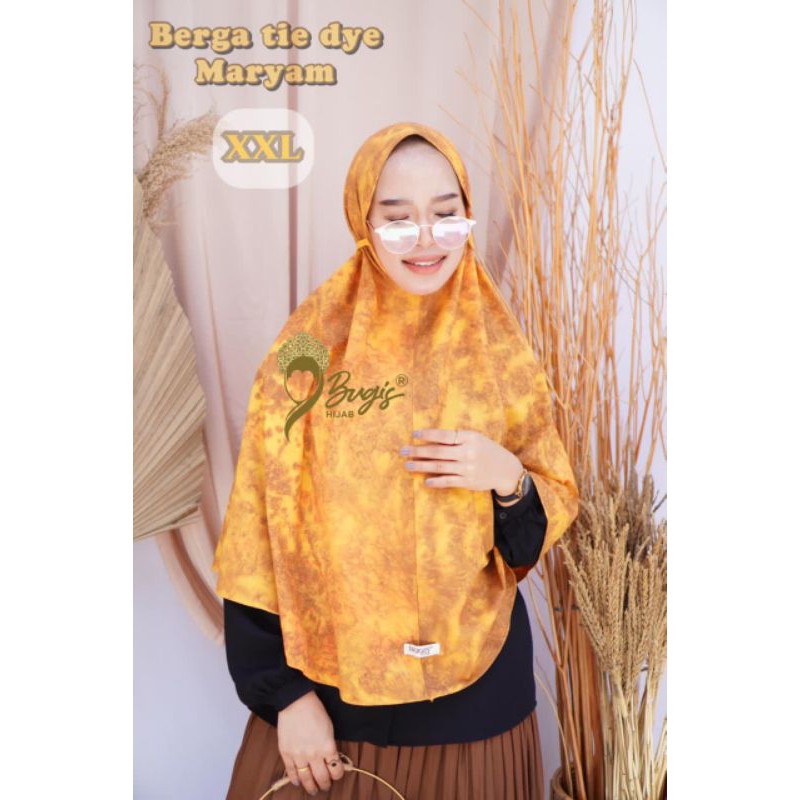 [XXL] NEW BERGO MARYAM TIE DYE by Bugis Hijab ukuran XXL syar'i