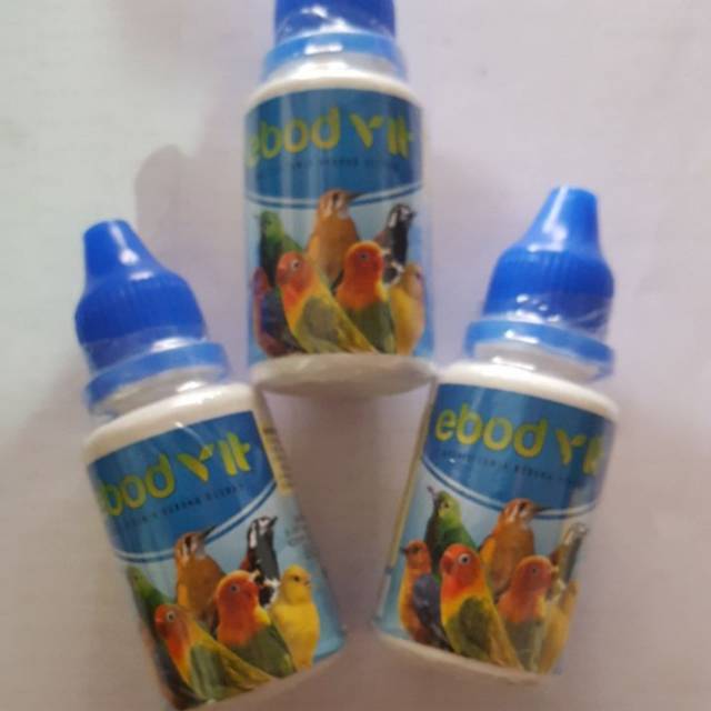 EBOD VIT 1 botol VITAMIN HARIAN BURUNG KICAU MURAI KACER CUCAK IJO KENARI LOVEBIRd