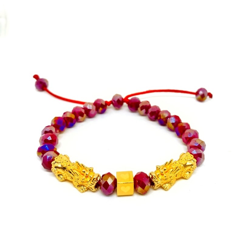 gelamg tangan wanita //gelang pixu //perhiasan wanita //gelang kristal