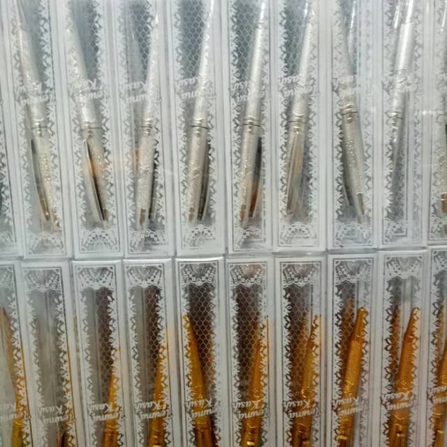 

Sovenir pernikahan pulpen kemas mika motif