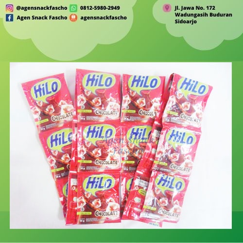 

Hilo Chocolate Sachet 10 x 14 gram (1 renceng isi 10 sachet)